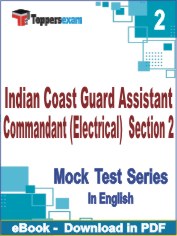 Indian Coast Guard Assistant Commandant (Electrical) Section 2 Test PDF Book In English - Question Paper