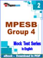 MPESB ( Group 4 ) Test PDF Book In English - Question Paper