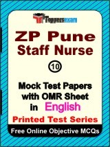 ZP Pune Staff Nurse Exam Mock Test Papers (Book) in English