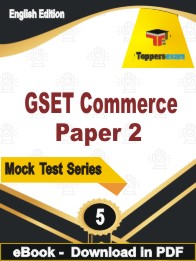 GSET Commerce Paper 2Test PDF Book in English - Practice Set /Mock Test (VOl. 1)