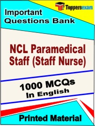 NCL Paramedical Staff (Staff Nurse)  Book in English- Objective MCQ