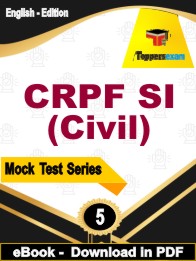 CRPF SI (Civil) Exam PDF Book In English - Practice Set