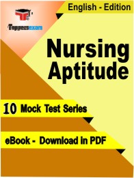 Nursing Aptitude Exam PDF Book In English - Mock Test/Practice Set