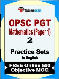 OPSC PGT Mathematics (Paper 1) Exam Book in English - Question Paper / Practice Set