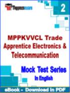 MPPKVVCL Trade Apprentice (Electronics & Telecommunication) Test PDF Book In English - Question Paper