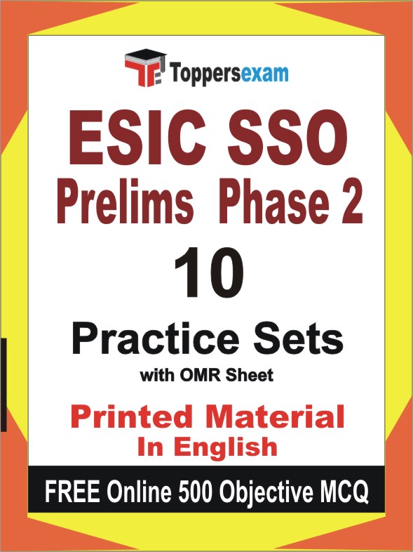 ESIC SSO Main Phase 2 Exam Book in English - Practice Set