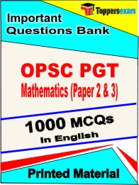 OPSC PGT Mathematics (Paper 2 & 3) Exam Book in English - Objective MCQ