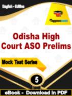 Odisha High Court ASO Prelims Test PDF Book In English - Practice Set