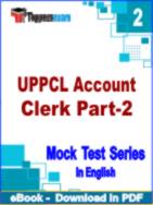 UPPCL Account Clerk Part-2 Test PDF Book In English - Question Paper