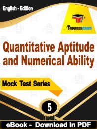 Quantitative Aptitude and Numerical Ability Exam  PDF Book In English - Practice Set