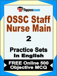OSSC Staff Nurse Main Exam Book in English - Question Paper / Practice Set