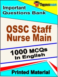 OSSC Staff Nurse Main Exam Book in English - Objective MCQ