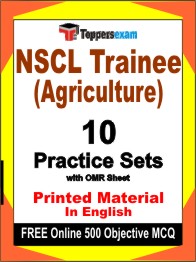 NSCL Trainee (Agriculture) Exam Book in English - Practice Set