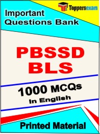 PBSSD BLS Exam Book in English - Objective MCQ
