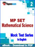 MP SET Mathematical Science Test PDF Book In English - Question Paper