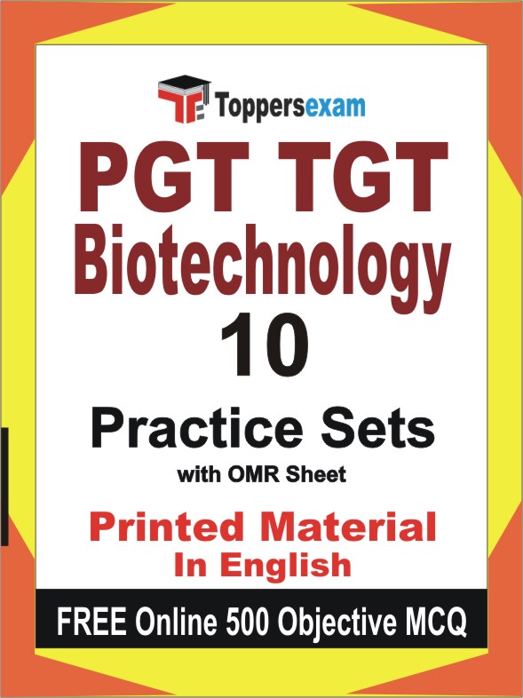 PGT TGT Biotechnology Exam Book in English - Practice Set
