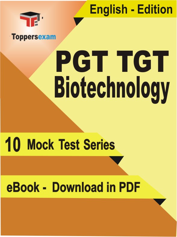 PGT TGT Biotechnology Exam PDF Book In English - Mock Test/Practice Set