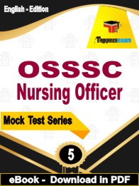 OSSSC Nursing Officer Exam PDF Book In English - Practice Set