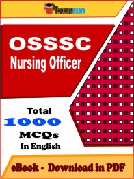 OSSSC Nursing Officer Exam PDF Book In English - MCQ / Objective Questions