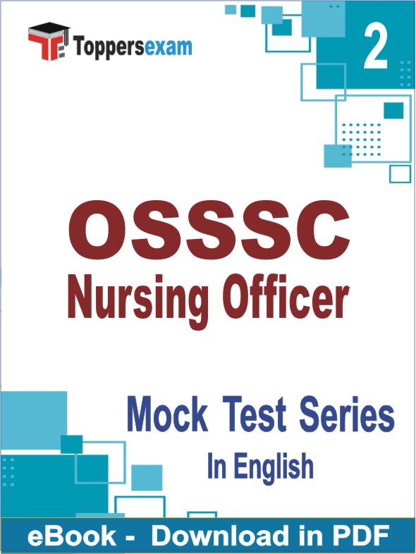 OSSSC Nursing Officer Exam PDF Book In English - Question Paper