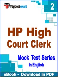 HP High Court Clerk Exam PDF Book In English - Question Paper