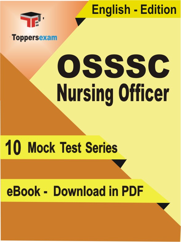 OSSSC Nursing Officer Exam PDF Book In English - Mock Test/Practice Set