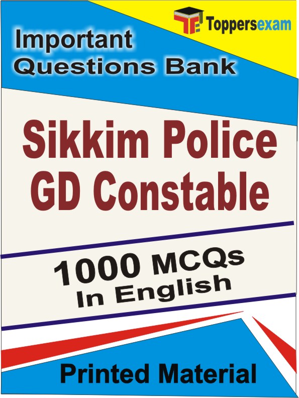 Sikkim Police GD Constable Exam Book in English - Objective MCQ