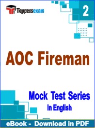 AOC Fireman Exam PDF Book In English - Question Paper