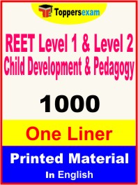 REET Level 1 & Level 2 Child Development & Pedagogy One Liner Book in English
