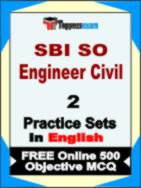 SBI SO Engineer Civil Exam Book in English - Question Paper / Practice Set