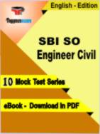 SBI SO Engineer Civil Exam PDF Book In English - Mock Test/Practice Set