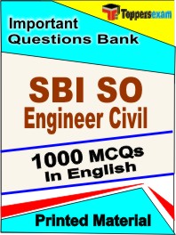 SBI SO Engineer Civil Exam Book in English - Objective MCQ