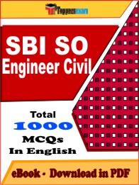 SBI SO Engineer Civil Exam PDF Book In English - MCQ / Objective Questions