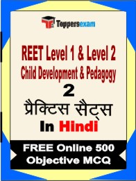 REET Level 1 & Level 2 Child Development & Pedagogy Exam Book in Hindi - Question Paper / Practice Set
