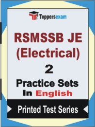 RSMSSB JE (Electrical) Book in English - Question Paper / Practice Set
