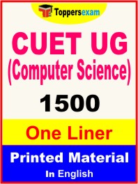 CUET UG (Computer Science) One Liner Book in English