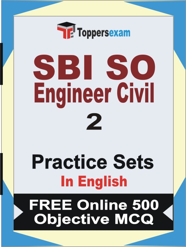 SBI SO Engineer Civil Exam Book in English - Question Paper / Practice Set