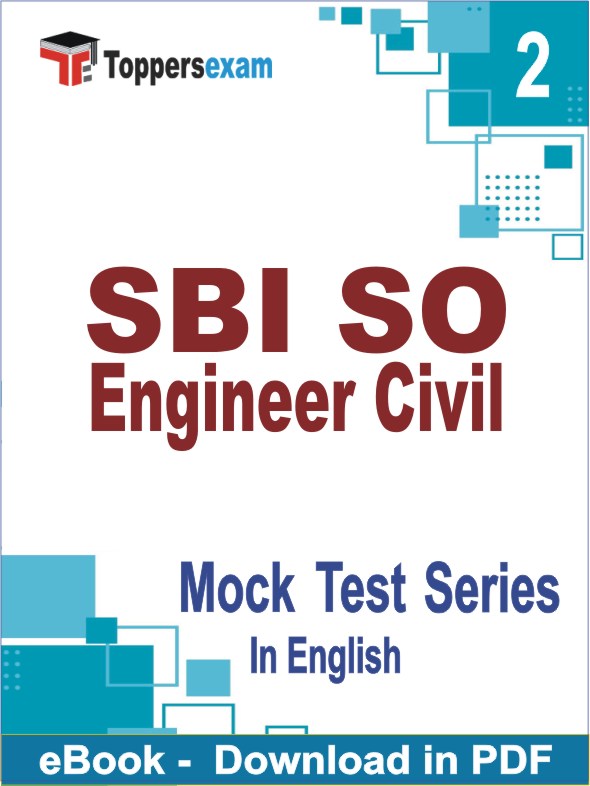 SBI SO Engineer Civil Exam PDF Book In English - Question Paper