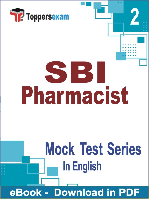 SBI Pharmacist Exam PDF Book In English - Question Paper