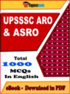 UPSSSC ARO & ASRO PDF Book In English - MCQ / Objective Questions