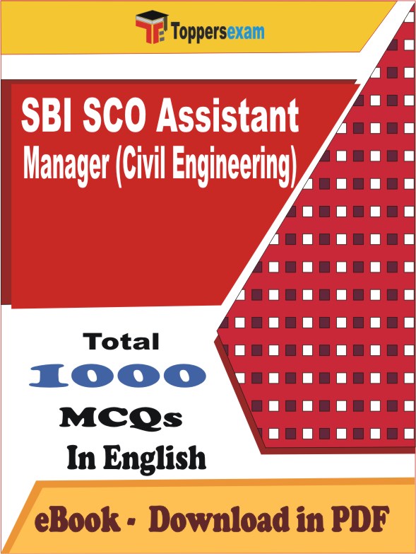 SBI SCO Assistant Manager (Civil Engineering) Exam PDF Book In English - MCQ / Objective Questions