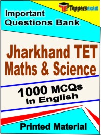Jharkhand TET Maths & Science Exam  Book in English - Objective MCQ