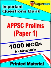 APPSC Prelims (Paper 1) Exam Book in English - Objective MCQ