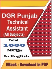EBook DGR Punjab Technical Assistant, PDF Format in English