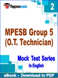 MPESB Group 5 (O.T. Technician) Exam PDF Book In English - Question Paper