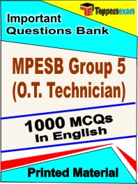 MPESB Group 5 (O.T. Technician) Exam Book in English - Objective MCQ