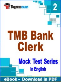 TMB Bank Clerk Exam PDF Book In English - Question Paper