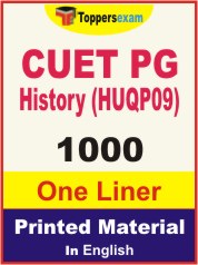 CUET PG History (HUQP09) One Liner Book in English