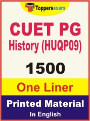 CUET PG History (HUQP09) One Liner Book in English