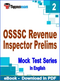 OSSSC Revenue Inspector Prelims Exam PDF Book In English - Question Paper